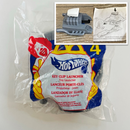 2000 Hot Wheels McDonalds Happy Meal Key Clip Launcher Lanzador de Auto gris - En Bolsa Baggie