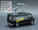 1998 Matchbox Star Car Collection Mission Impossible Surveillance Van Mercedes Benz negro con Cámara y Antena Giratorias