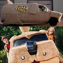 2024 Hot Wheels Premium Pop Culture Dumb and Dumber Mutt Cutts Van El Tonto y El Más Tonto beige texturizado Llantas de Goma RR Primera Edición