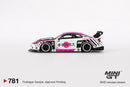 2024 Mini GT MiJo Exclusives 1:64 Limited Edition Nissan SILVIA S15 LB-Super Silhouette Auto Finesse SEMA 2023 blanco Llantas de Goma