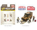 2022 American Diorama MiJo Exclusives 1:64 Limited Edition 1/4,800 Off-Road Adventure Figuras Diorama Obras en Carretera