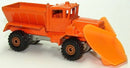 1995 Hot Wheels Oshkosh Snowplow 201 naranja CT base ZAMAC