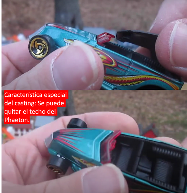 2000 Hot Wheels Special Edition Jiffy Lube Exclusive Phaeton Ford negro con rojo Llantas de Goma RR base ZAMAC