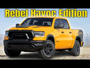 2024 Auto World Premium Series Muscle Trucks Special Edition 2023 Dodge Ram 1500 Rebel Havoc Edition amarillo Llantas de Goma Primera Edición