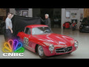 2022 Hot Wheels Premium Car Culture Jay Leno's Garage Mercedes Benz 300 SL rojo Llantas de Goma RR