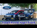 2026 Hot Wheels Truckin Along Ford F-150 Lightning SuperTruck azul metálico 10SP Primera Edición