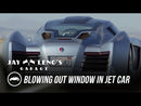 2022 Hot Wheels Premium Jay Leno's Garage EcoJet celeste metálico Llantas de Goma RR Primera Edición