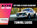 2024 Hot Wheels Premium Pop Culture Forza Horizon 5 78 Ford Escort RS 1800 MK2 blanco Llantas de Goma RR - Detalle Burbuja B