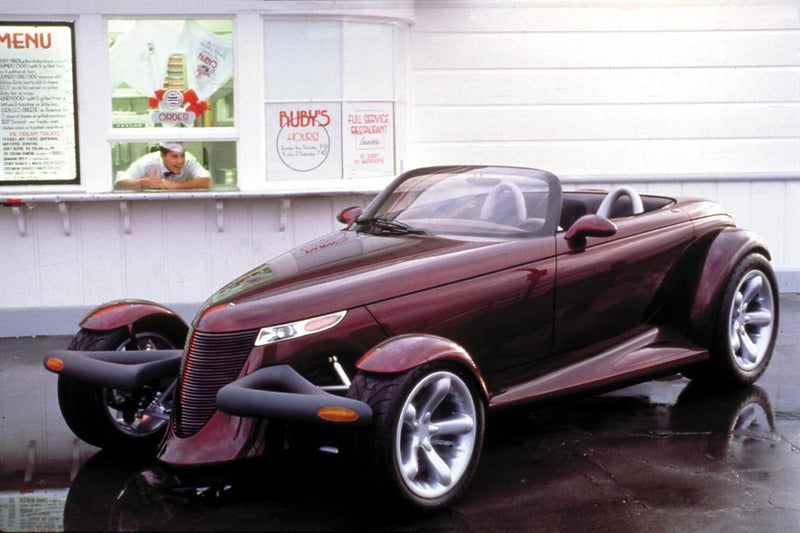 1997 Matchbox Super Fast Plymouth Prowler 34 granate