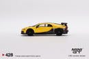 2022 Mini GT MiJo Exclusives 1:64 Limited Edition 1/4,200 Bugatti Chiron Pur Sport amarillo Llantas de Goma