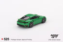 2023 Mini GT MiJo Exclusives 1:64 Limited Edition 1/3000 Porsche 911 Turbo S 525 verde python Llantas de Goma