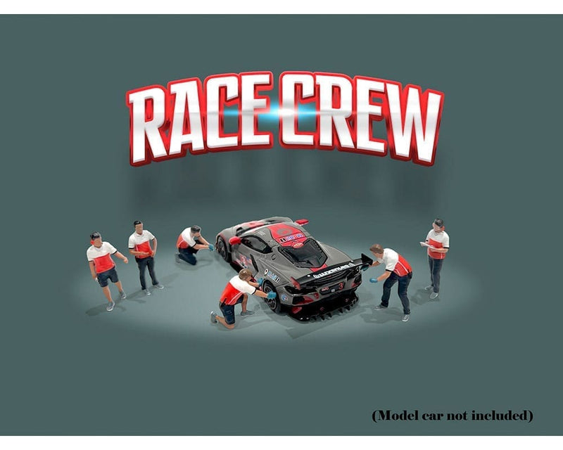 2025 American Diorama MiJo Exclusives 1:64 Limited Edition 1/3,600 Race Crew Figuras Diorama Mecánicos de Carreras