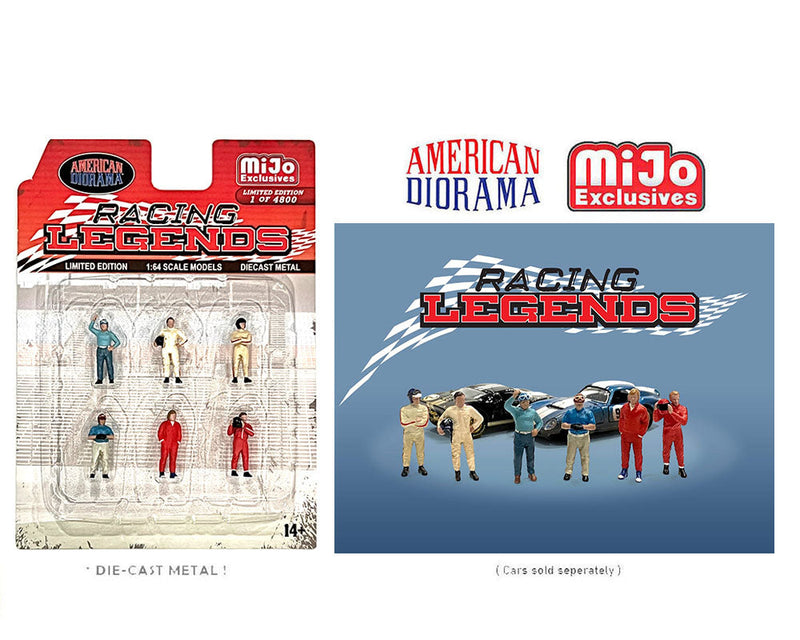 2022 American Diorama MiJo Exclusives 1:64 Limited Edition 1/4,800 Figuras Diorama Racing Legends