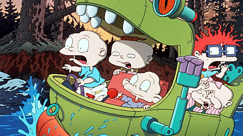 2023 Hot Wheels Premium Entertainment Nickelodeon Rugrats Reptar Wagon verde Llantas de Goma RR
