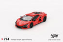 2024 Mini GT MiJo Exclusives 1:64 Limited Edition 1/7,680 Lamborghini Revuelto Arancio Dac Lucido naranja Llantas de Goma