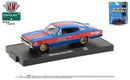 2020 M2 Machines Auto-Drivers Limited Edition Direct Connection 1966 Dodge Charger HEMI R64 azul con rojo Llantas de Goma