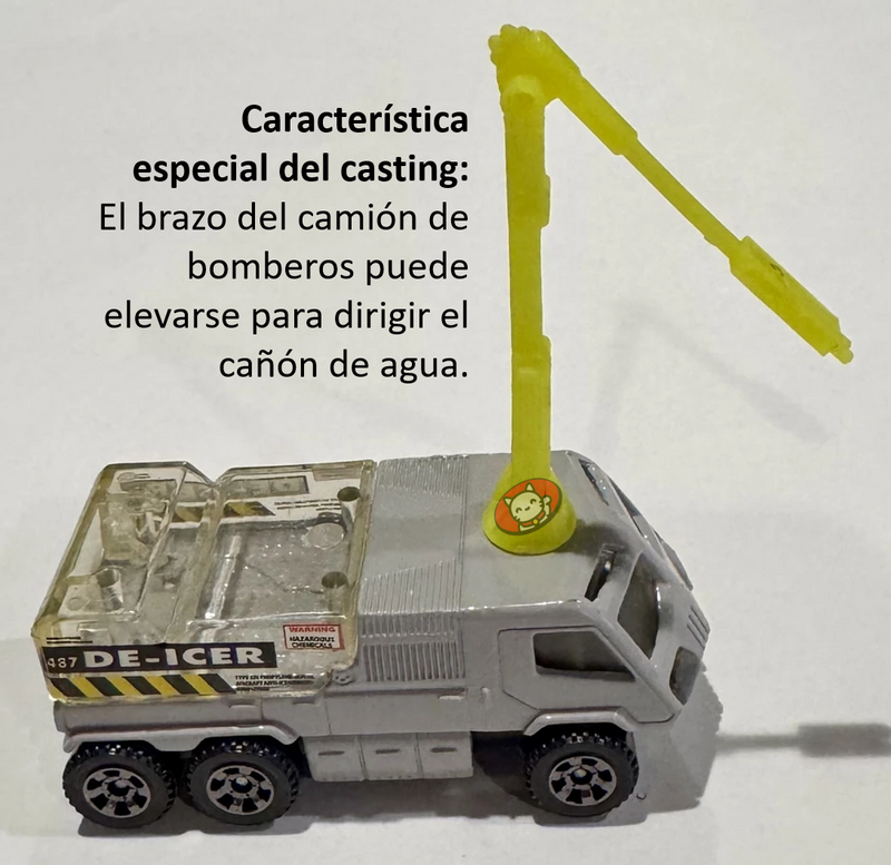 2002 Matchbox 50th Anniversary Kids Cars of the Year Runway Hero plata metálico Bombero con Cañón de Agua Móvil