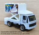 2000 Matchbox CHASE de Edición Limitada Space Explorer Ford Mission Scissors Truck plata metálico con Plataforma Elevadora