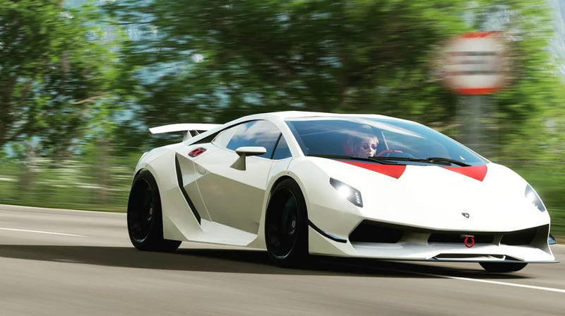 2024 Hot Wheels HW Exotics Forza Horizon 5 Forza Edition Lamborghini Sesto Elemento blanco PR5