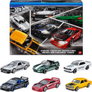 2025 Hot Wheels Silver Series Japanese Car Culture Pack de 6 JDM - 82 Toyota Supra, 91 Mazda MX-Miata, Nissan Skyline HT 2000GT-X, Honda Civic Si, Custom 01 Acura Integra GSR, 71 Datsun 510