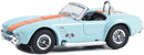 2023 Greenlight GULF Special Edition Series 1 1965 Shelby Cobra 427 S/C celeste con naranja Llantas de Goma