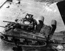 2022 Greenlight Limited Edition Battalion 64 1944 M4 Sherman Tank With Wading Gear - US Army WWII verde Llantas de Goma