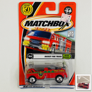 2002 Matchbox 50th Anniversary Rescue Rookies Bucket Fire Truck rojo Bombero con Canastilla Elevadora
