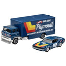 2024 Hot Wheels Premium Car Culture Team Transport 70 Plymouth AAR Cuda y camión Sakura Sprinter azul Llantas de Goma RR