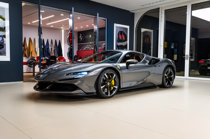 2025 Hot Wheels Factory Fresh Ferrari SF90 Stradale negro metálico PR5 Primera Edición