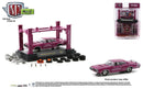 2021 M2 Machines Model Kit Limited Edition 1/8,280 Dodge Scat Pack Club 1970 Dodge Super Bee 383 R38 fucsia Llantas de Goma
