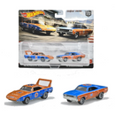 2022 Hot Wheels Premium Car Culture Plymouth 2 Pack Set de 2 - 70 Plymouth Superbird y 70 Plymouth Roadrunner con Llantas de Goma RR - Detalle Burbuja