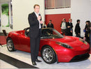 2008 Hot Wheels New Models 2008 Tesla Roadster rojo metálico 10SP Primera Edición
