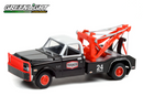 2021 Greenlight Limited Edition Dually Drivers 1970 Chevrolet C-30 Dually Wrecker - Texaco 24 Hour Road Service negro Llantas de Goma
