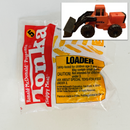 1994 Tonka McDonalds Happy Meal CAT Loader naranja con Grúa Móvil - En Bolsa Baggie