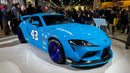 2026 Hot Wheels Premium Boulevard 2021 Toyota GR Supra NASCAR Richard Petty 43 Suprabird celeste Llantas de Goma RR