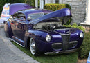1998 Hot Wheels First Editions Tail Dragger 41 Ford Coupe morado metálico LW base ZAMAC Primera Edición