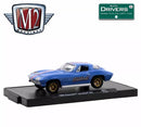 2021 M2 Machines Auto-Drivers Limited Edition 1/9,600 Edelbrock Equipped 1966 Chevrolet Corvette 427 R81 azul Llantas de Goma