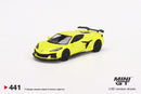 2022 Mini GT MiJo Exclusives 1:64 Limited Edition 1/2400 Chevrolet Corvette Z06 amarillo Llantas de Goma