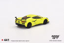2022 Mini GT MiJo Exclusives 1:64 Limited Edition 1/2400 Chevrolet Corvette Z06 amarillo Llantas de Goma