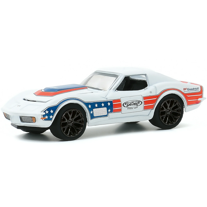 2020 Greenlight Limited Edition Detroit Speed Inc 1972 Bfgoodrich Chevrolet Corvette blanco Llantas de Goma
