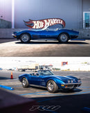 2023 Hot Wheels HW Roadsters Chevrolet Corvette 72 Stingray Convertible azul metálico 5SP Primera Edición