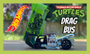 2024 Hot Wheels Premium Pop Culture Eastman and Laird's Teenage Mutant Ninja Turtles Tortugas Ninja TMNT Volkswagen Drag Bus verde Llantas de Goma RR base ZAMAC