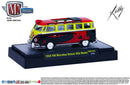 2016 M2 Machines M2 Machines Auto-Dreams Limited Edition 1/9,800 Walmart Exclusive 1959 VW Volkswagen Microbus Deluxe USA Model WMTS05 negro Llantas de Goma