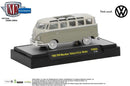 2017 M2 Machines Auto-Thentics Limited Edition 1/5,380 Volkswagen 1962 VW Microbus Deluxe USA Model VW04 gris Llantas de Goma