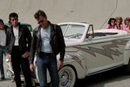 2025 Greenlight Hollywood Grease 1948 Ford De Luxe Greased Lightning blanco Llantas de Goma