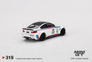 2022 Mini GT MiJo Exclusives 1:64 Limited Edition 1/3000 LB Works BMW M4 blanco Llantas de Goma
