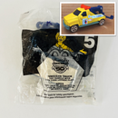 2002 Matchbox McDonalds Happy Meal Across America New York Wrecker Truck amarillo con Grúa Móvil y Placa - En Bolsa Baggie