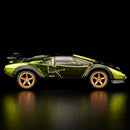 2022 Hot Wheels RLC Exclusive Release 82 Lamborghini Countach LP500 S Exclusivo Red Line Club verde oliva spectraflame Llantas de Goma RR