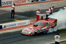 1992 Hot Wheels Pro Circuit Kenny Bernstein King Kenny Ford Probe Funny Car Quaker State rojo PC5 base ZAMAC