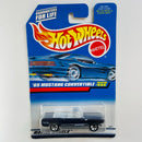 1998 Hot Wheels 65 Mustang Convertible 455 azul oscuro metálico 5SP base ZAMAC
